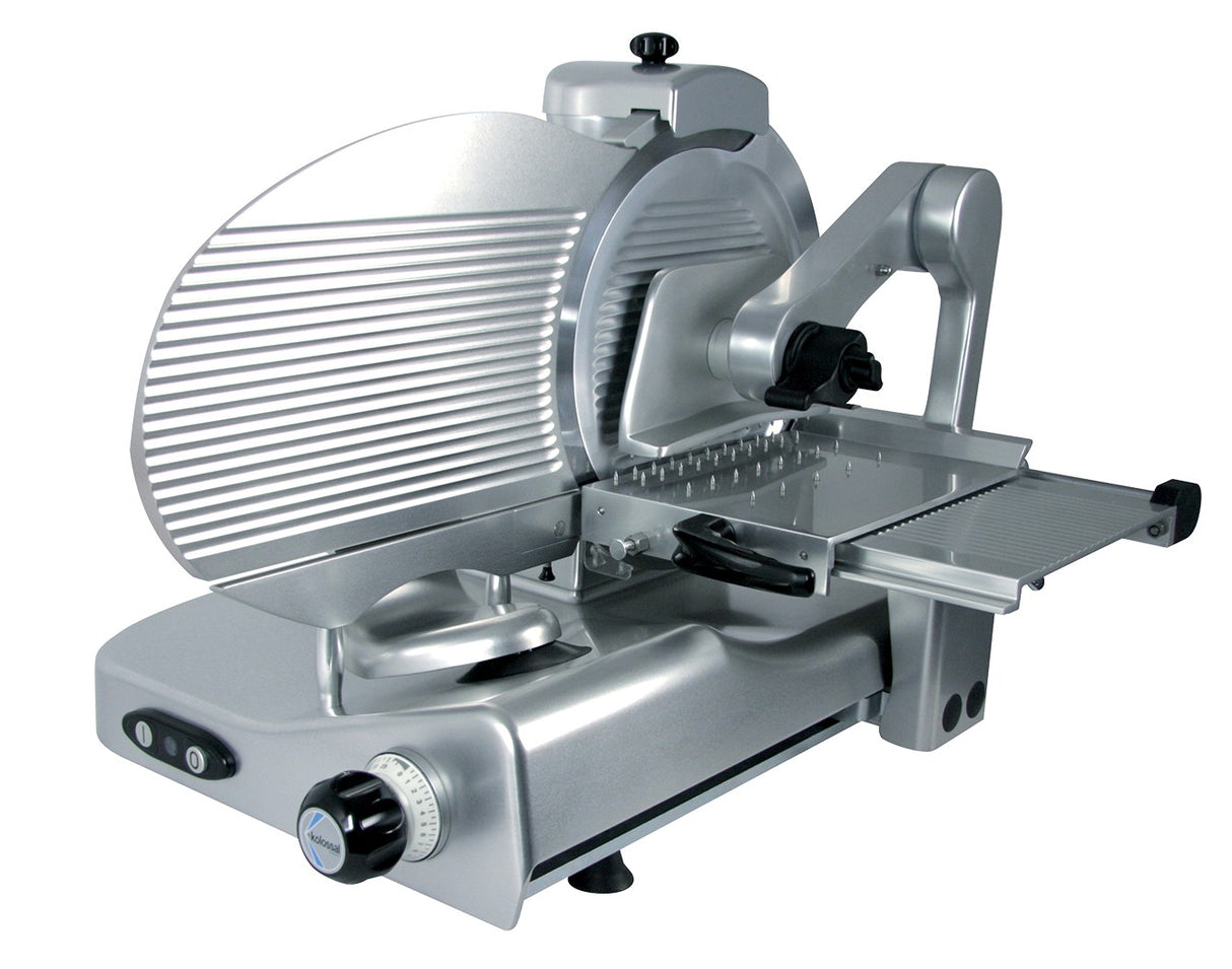 Trancheur Manconi vertical à pignon 350 VKVB chariot charcuterie AI