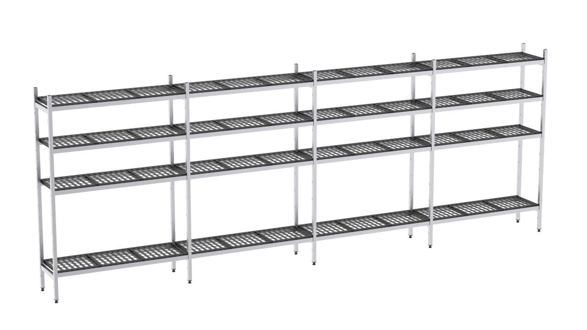 Rayonnage aluminium angle 2280x570 2000 3 niveaux- DISTFORM - EAA00504 main image 1