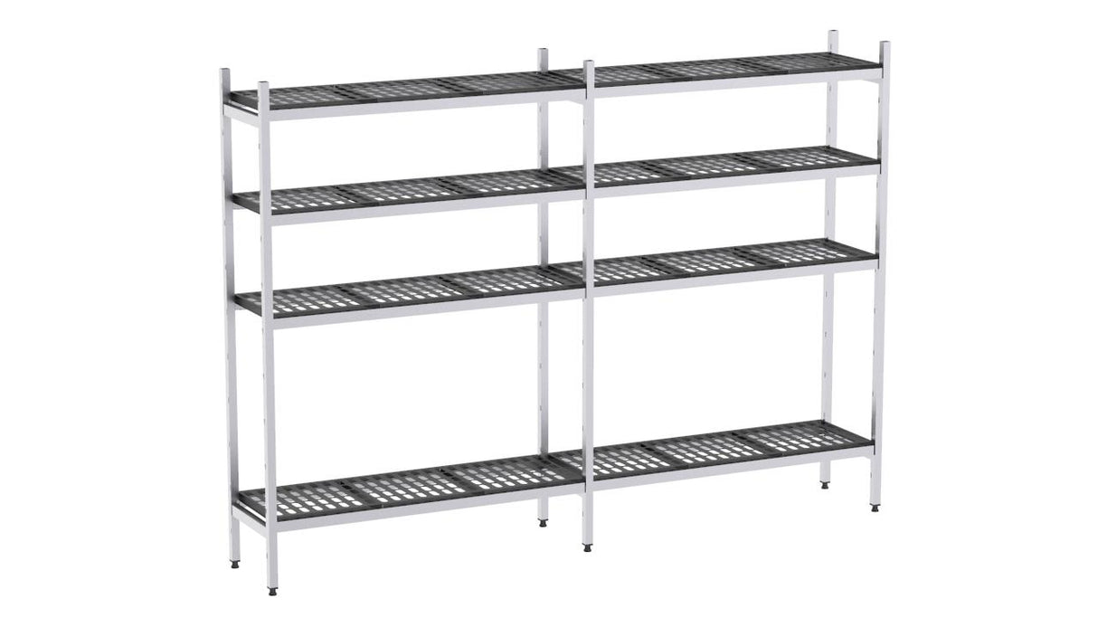 Rayonnage aluminium 1734x370 2000 4 niveaux- DISTFORM - EAL00389