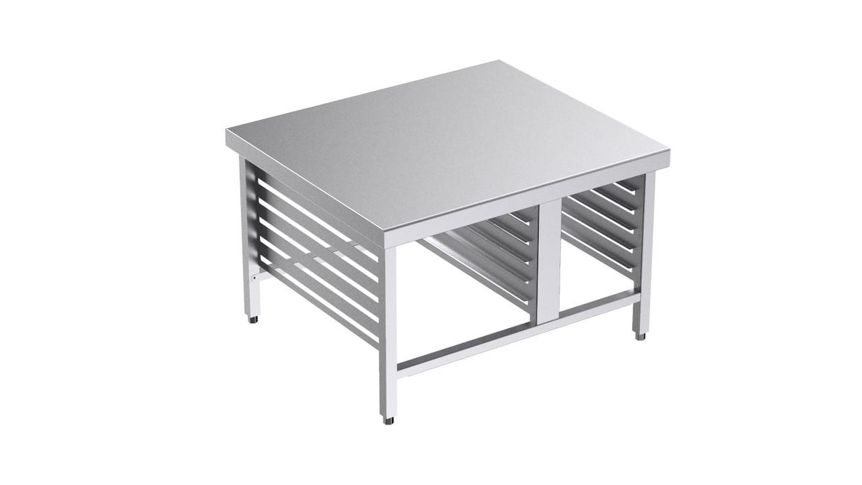 Table de support pour four avec 6 + 6 glissières GN 1/1 et GN 2/1 1100x950x700- DISTFORM - F0050204