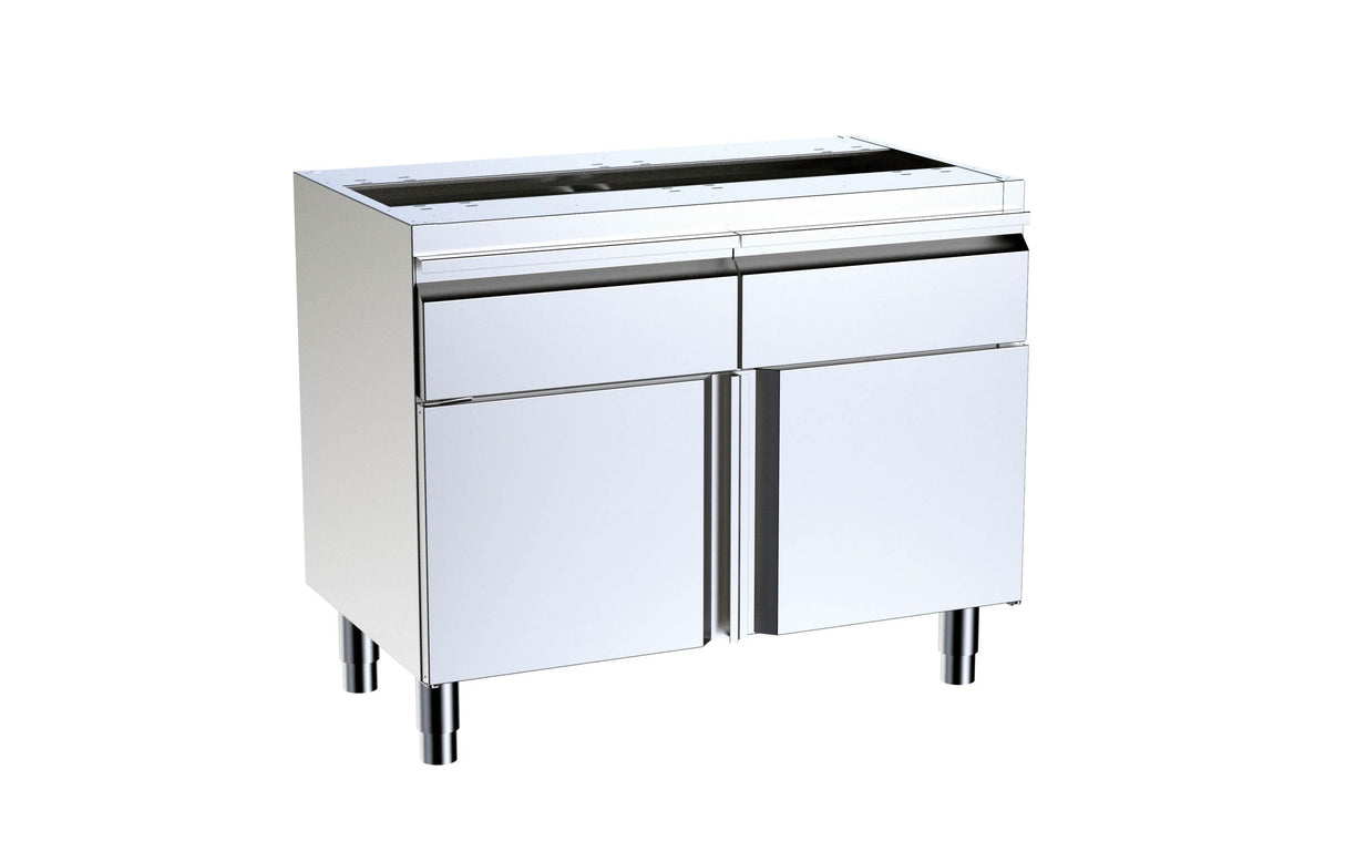 Module avec portes battantes et tiroirs 800x700x850- DISTFORM - F0080108
