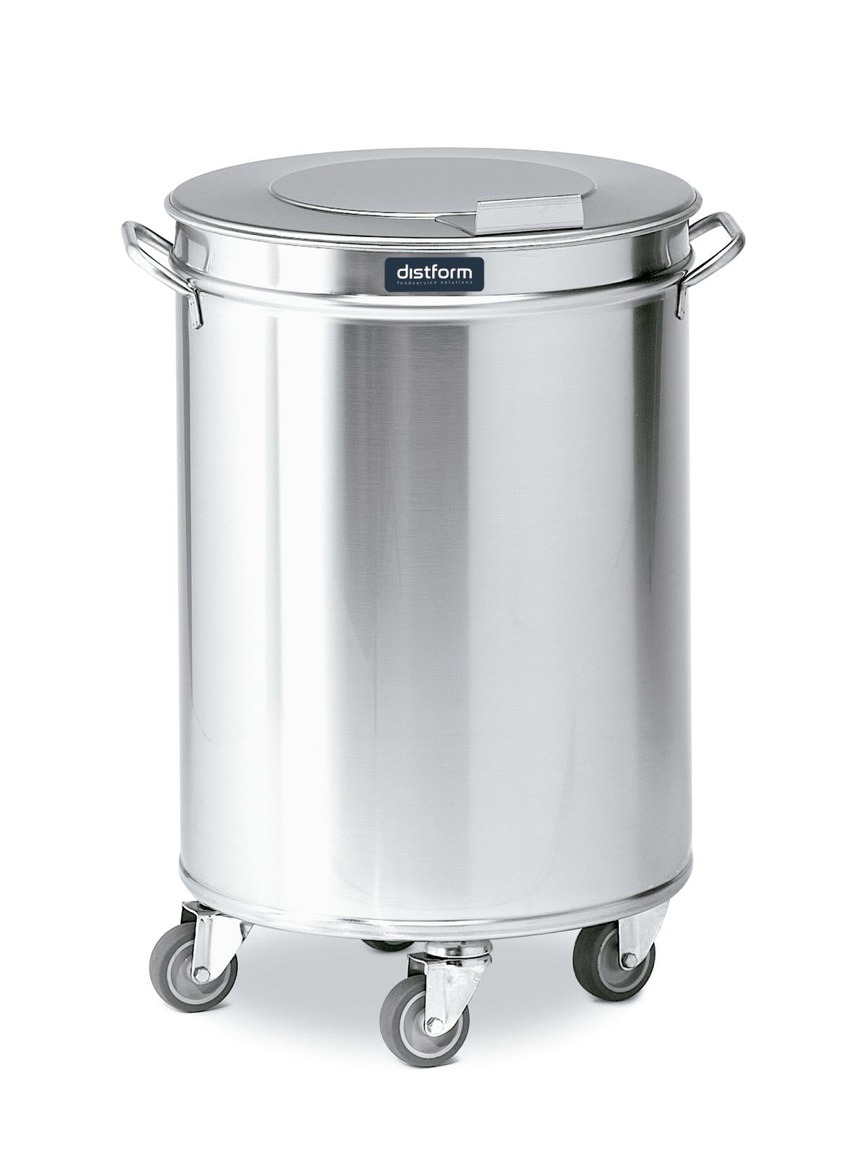 Poubelle à 2 roulettes avec couvercle amovible (capacité 50 L)- DISTFORM - F0260501