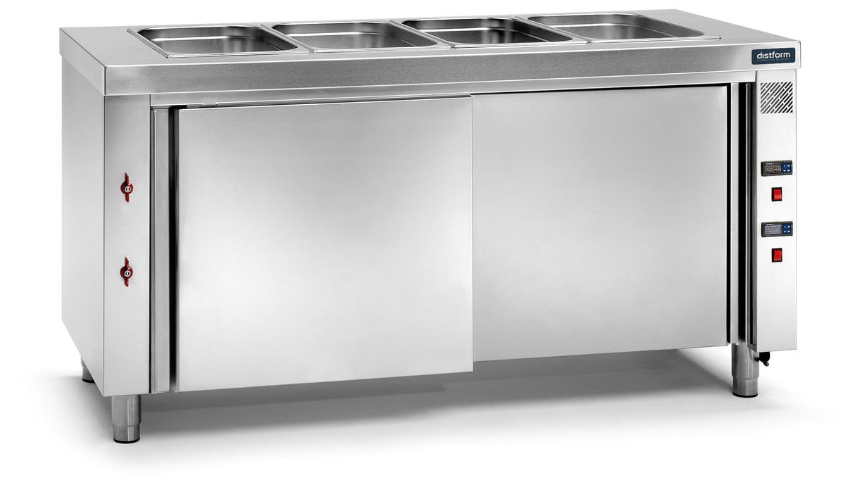 Table bain-marie avec réserve 1200x700x850 GN 3/1- DISTFORM - F0432011