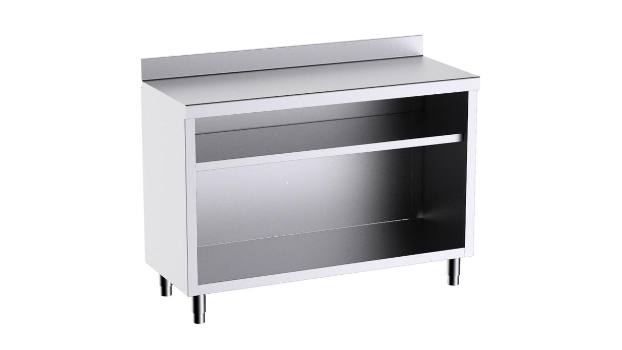 Table comptoir 2000x600x1050 1 étagère intermédiaire- DISTFORM - F3010007