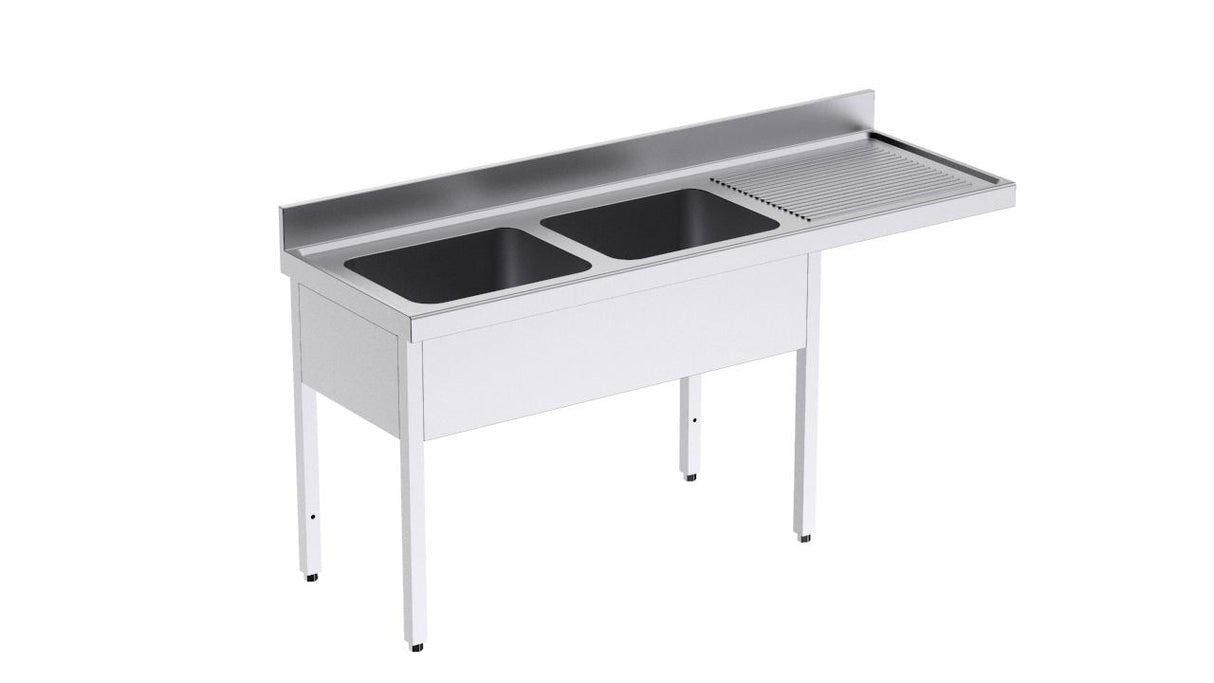 Plonge avec bâti 1800x700 D et espace pour lave-vaisselle- DISTFORM - FBDL0718