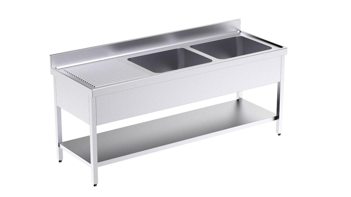 Bâti avec plonge 2000x700 G et étagère- DISTFORM - FBIE7200