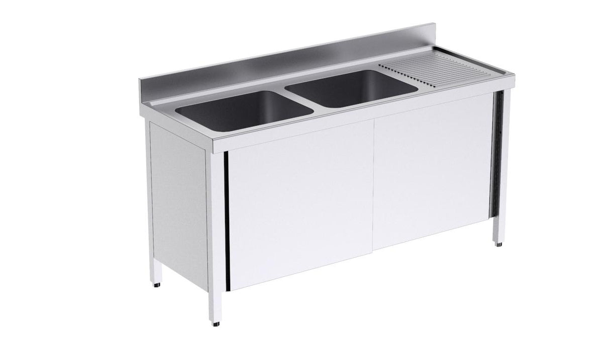 Plonge avec portes 1600x600 à droite- DISTFORM - FBPD6160