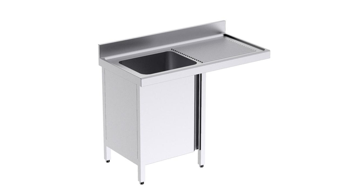 Plonge avec portes 1200x550 D et espace pour lave-vaisselle- DISTFORM - FBPDL512