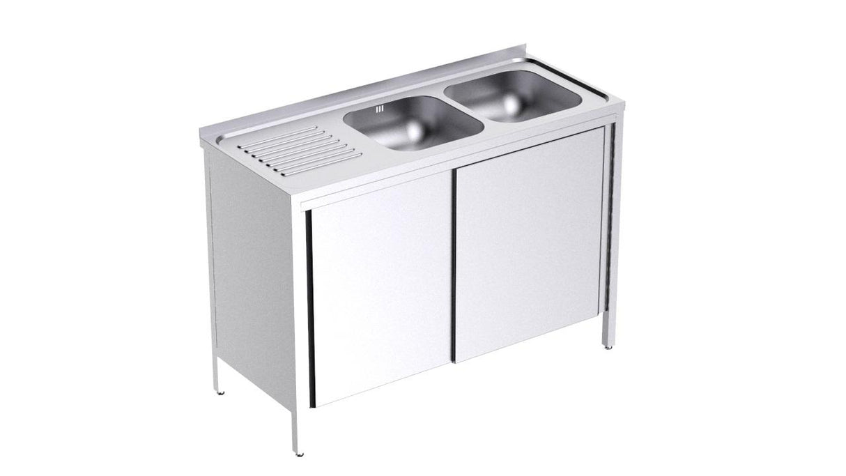 Bâti avec portes et plonge 1200x500 à gauche- DISTFORM - FBPI5120