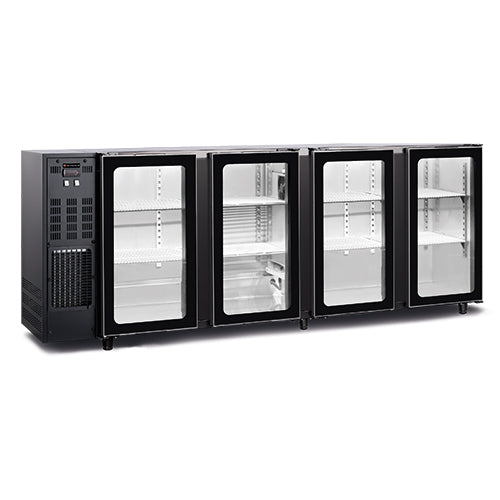 ARRIERE BAR - 4 PORTES - AVEC PORTES VITREES - 664 L
