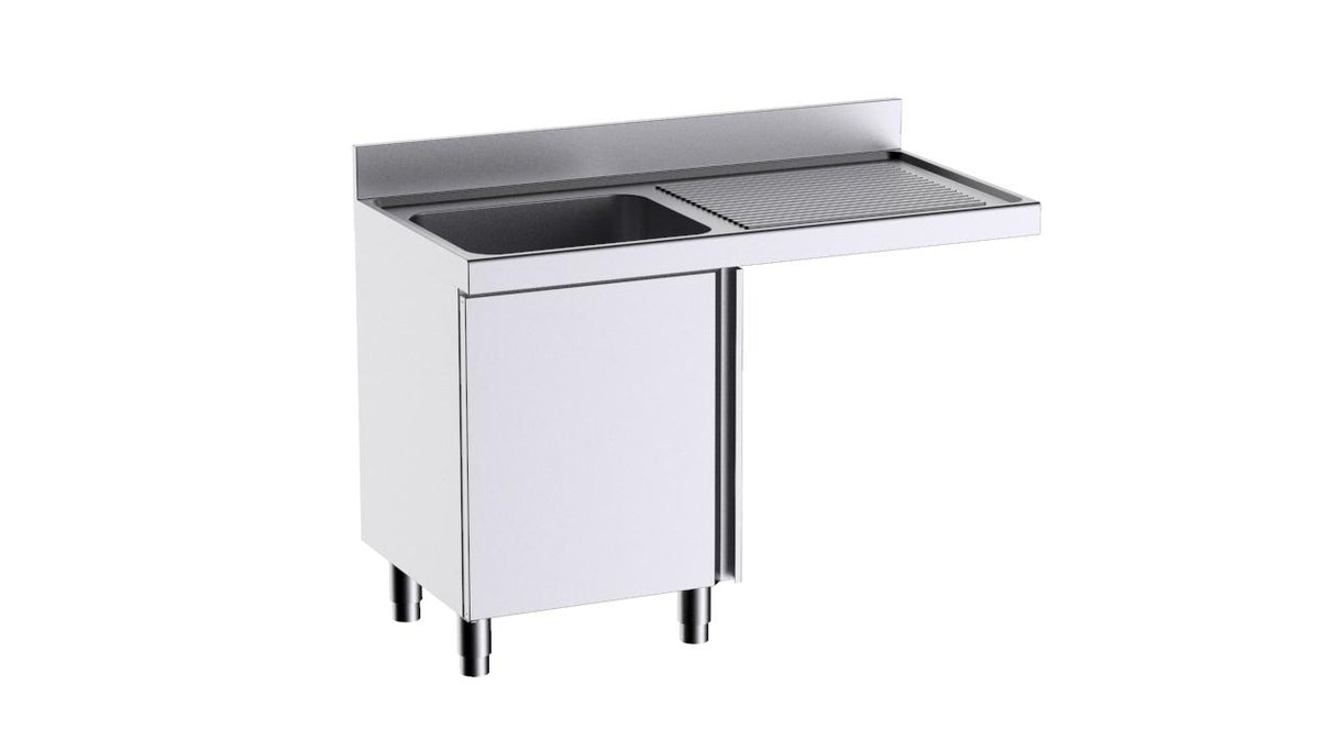 Module à portes avec plonge L126541D 1200x600 et espace pour lave-vaisselle- DISTFORM - FP9126LD