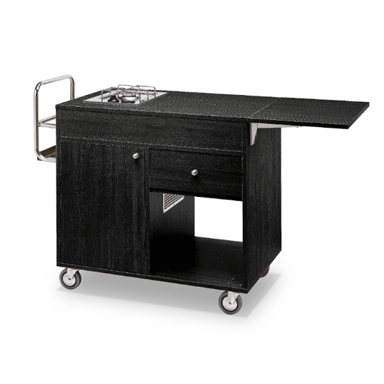 Chariot de flambage avec 2 brûleurs - LPG - Couleur Noir