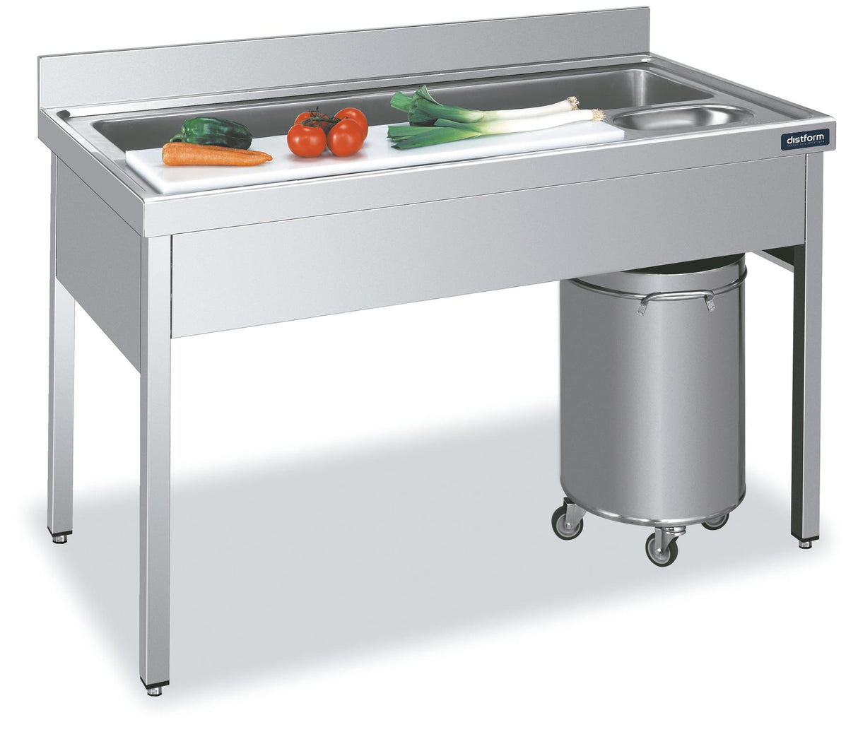 Plan de travail table pour préparation de légumes 1400x700- DISTFORM - LMLV1470