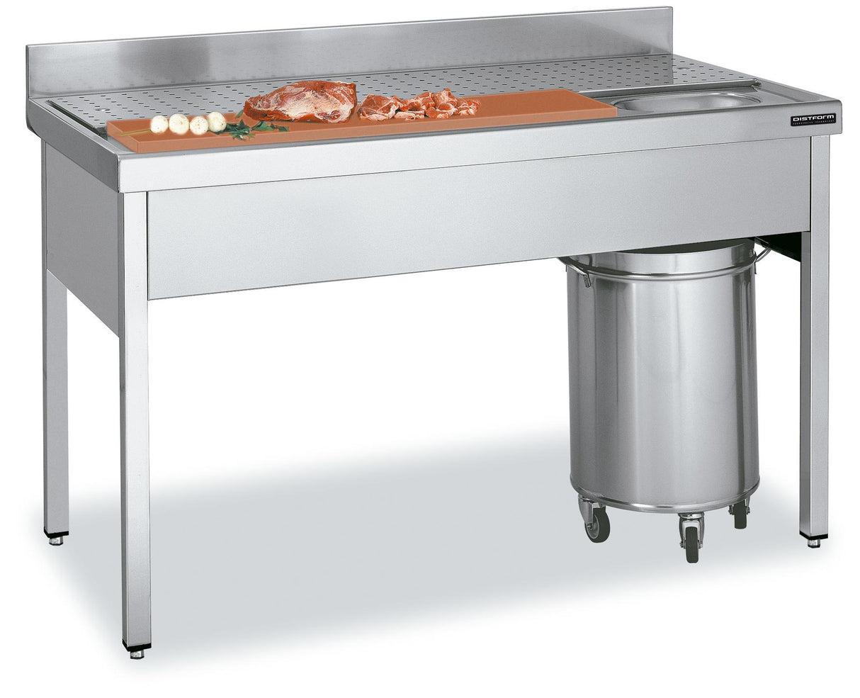 Plan de travail table pour préparation de viandes et poissons 1400x700- DISTFORM - LMPC1470