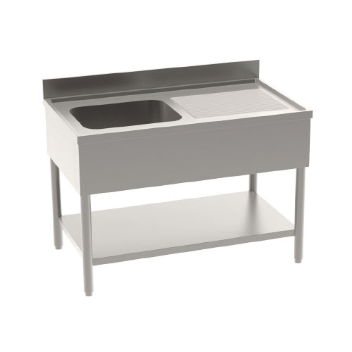 PLONGES 1 BAC - AVEC EGOUTTOIR A GAUCHE - LONGUEUR 1400