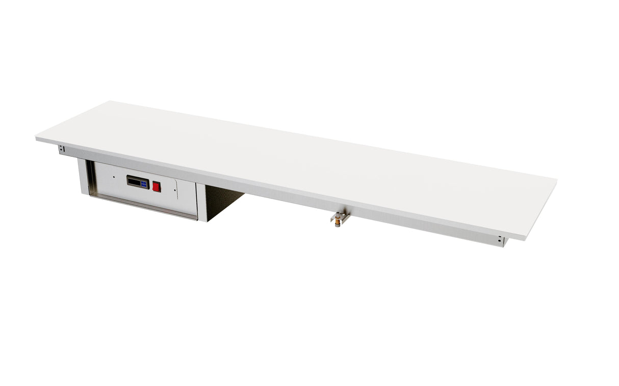 Plaque chauffante en verre trempé blanc pour 6 assiettes- DISTFORM - PCTPB004