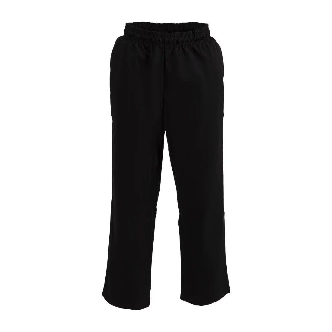 Pantalon de cuisine mixte traité au Teflon Easyfit noir L - FRANCE CHR