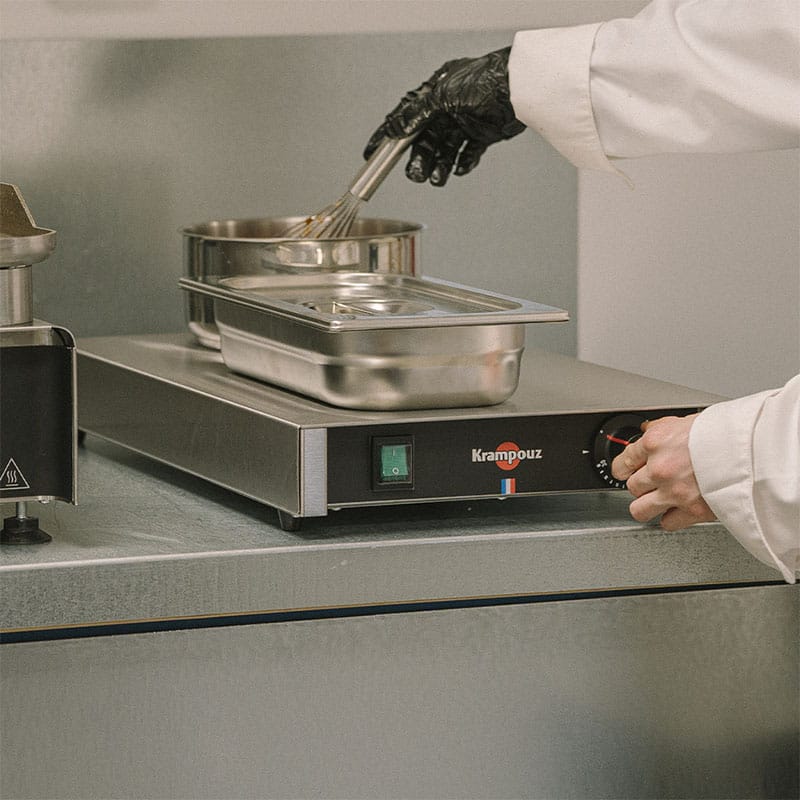 Plaque chauffante inox - KRAMPOUZ