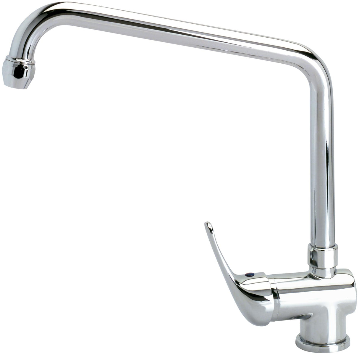 Robinet mélangeur mitigeur court, bec haut en U et commande courte- DISTFORM - R0020238