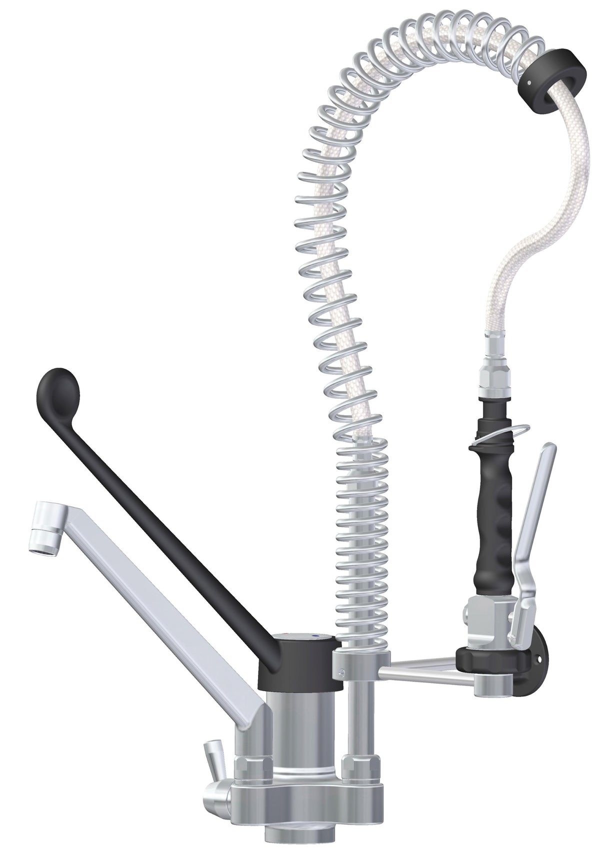 Robinet douche eau froide et chaude hauteur 600 mm robinet gérontologie- DISTFORM - R0020306