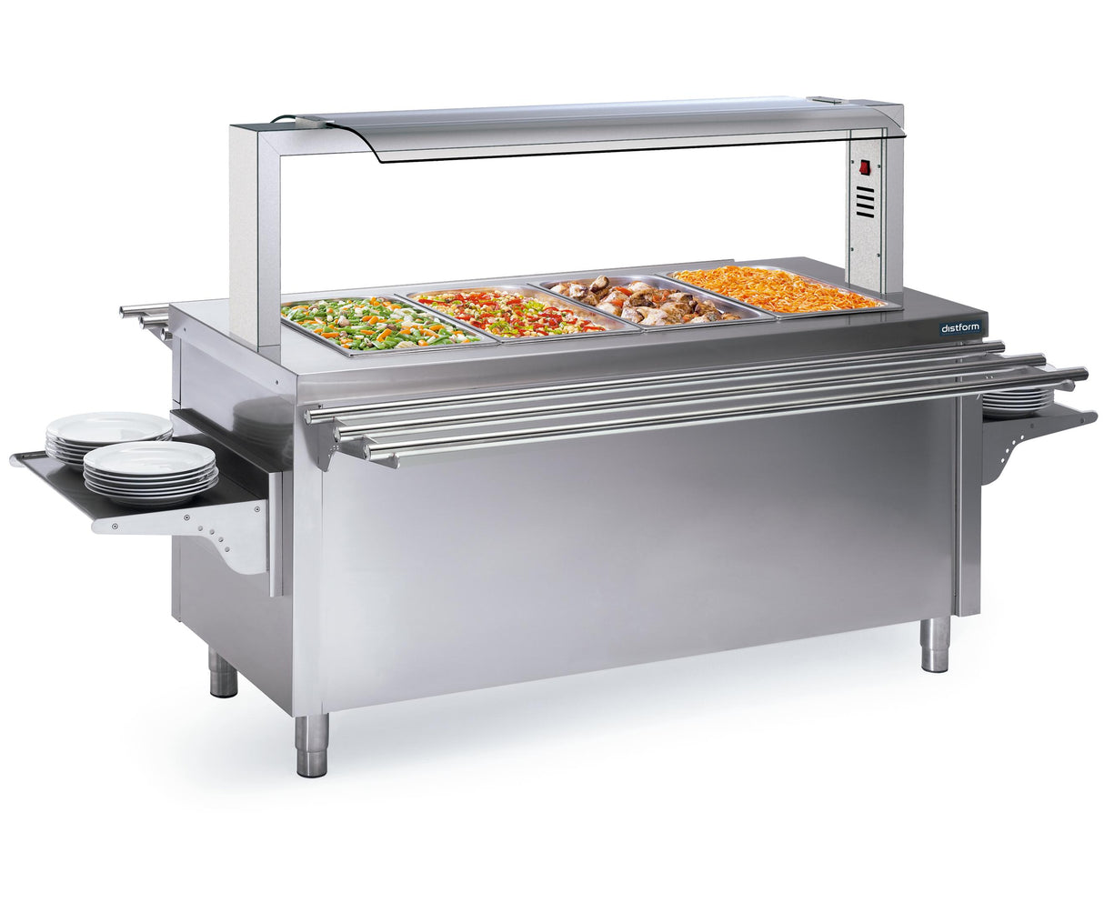 Îlot central bain-marie humide 4 GN 1/1- DISTFORM - S1000603