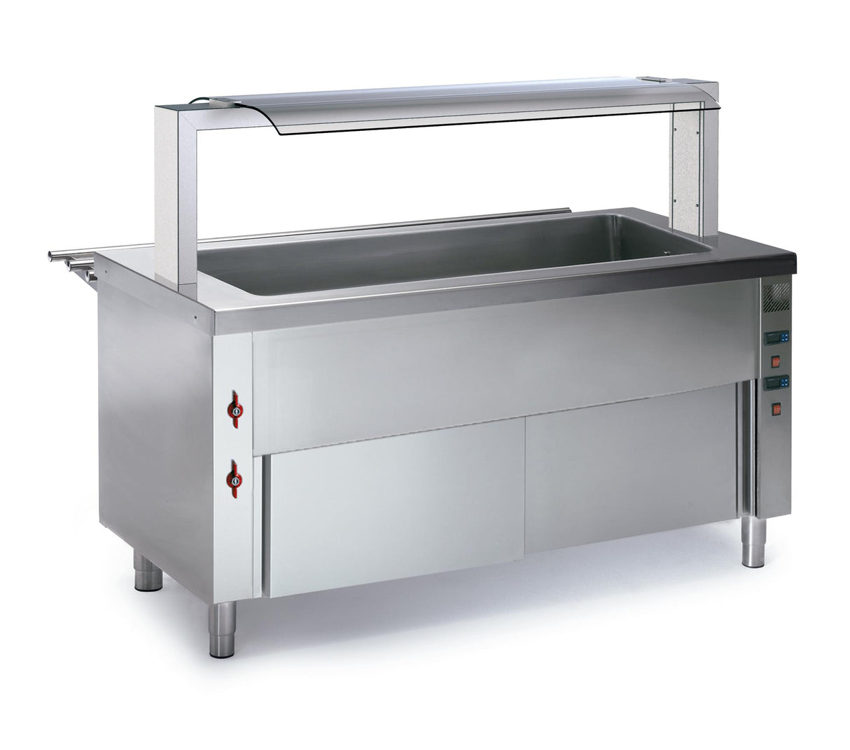 Self bain-marie humide 1200x700x850 avec réserve chauffante- DISTFORM - S1000701