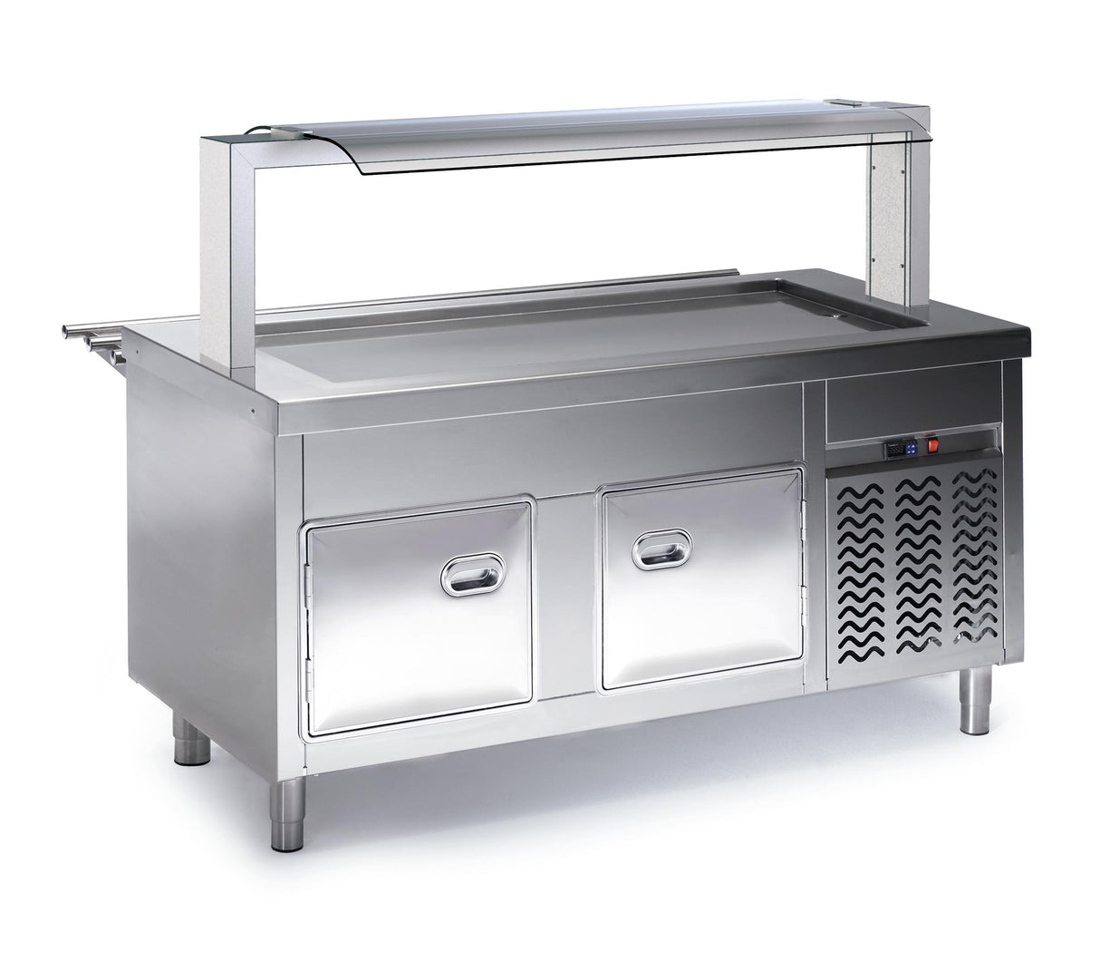 Self plaque réfrigérée 2300x700x850 avec réserve réfrigérée- DISTFORM - S1001305