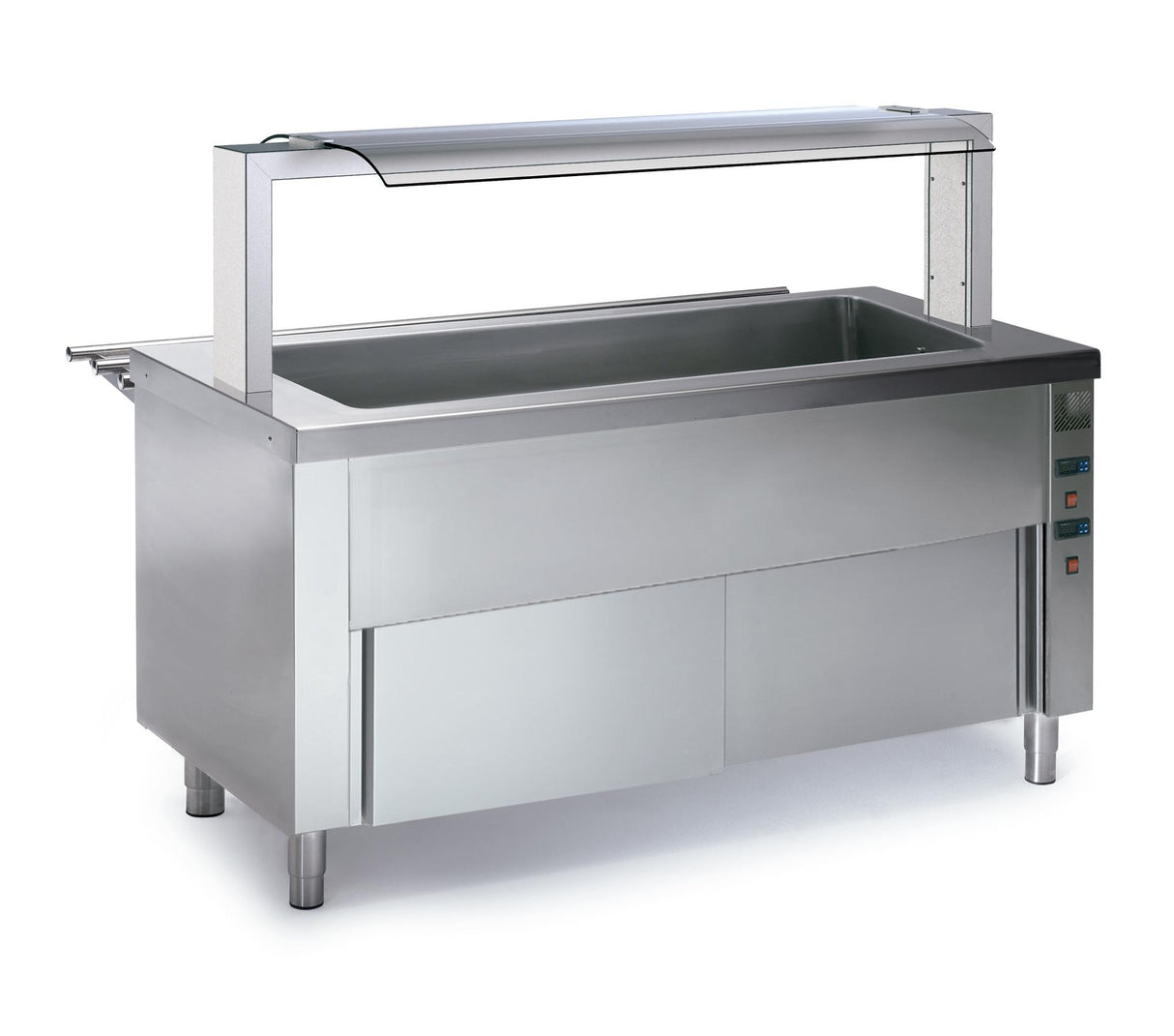 Self bain-marie sec 2300x700x850 avec réserve chauffante- DISTFORM - S1001515