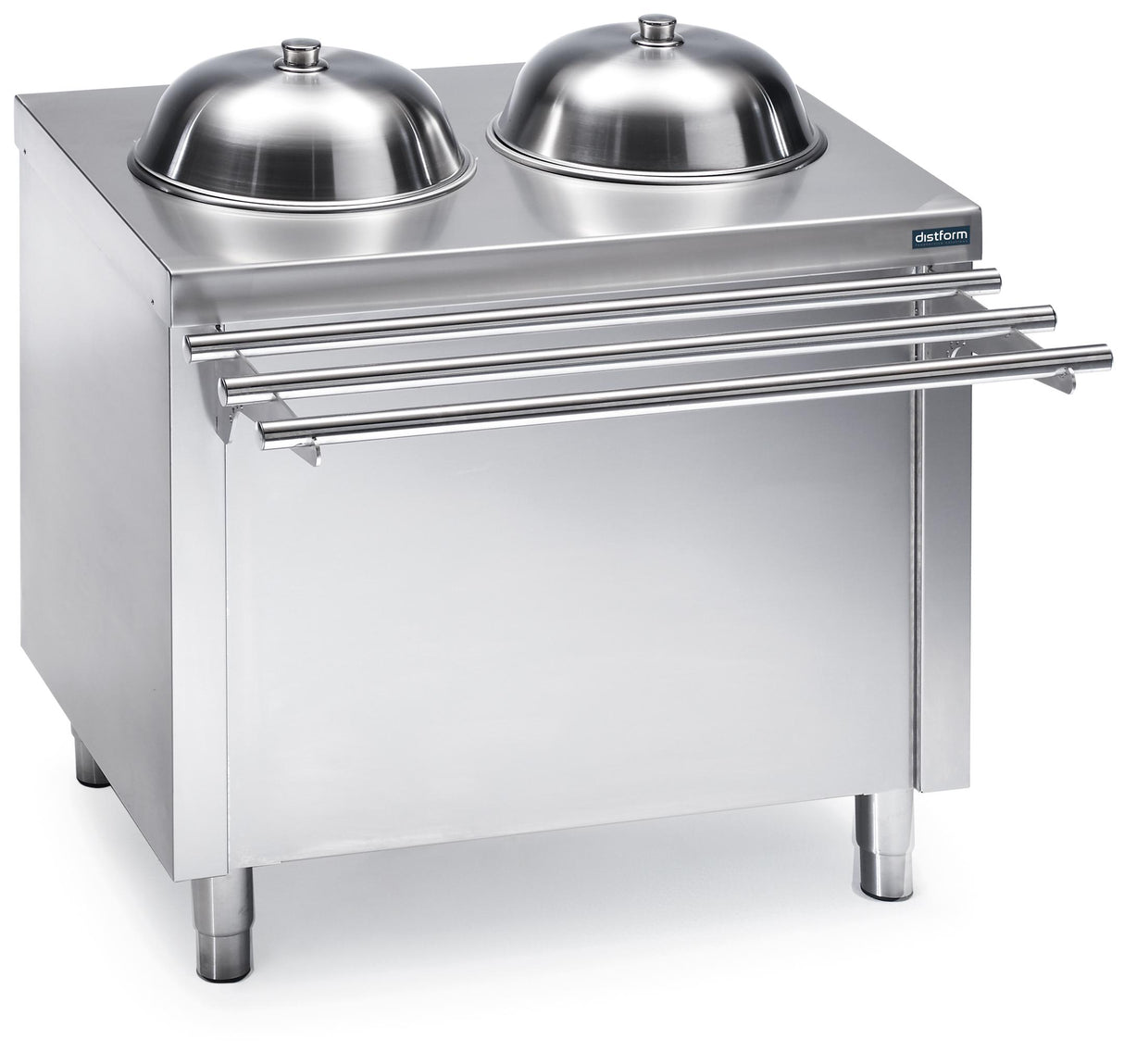 Self double distributeur d'assiettes à niveau constant neutre 1000x700x850- DISTFORM - S1001902