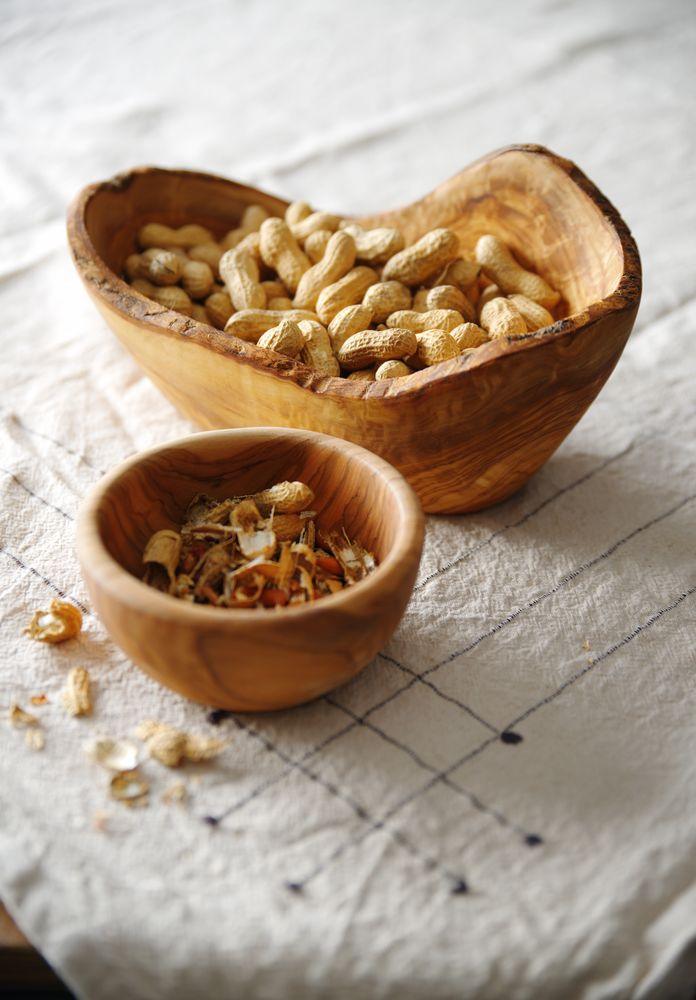 Bol décoratif en bois d’olivier, HENDI, 300x190x(H)110mm