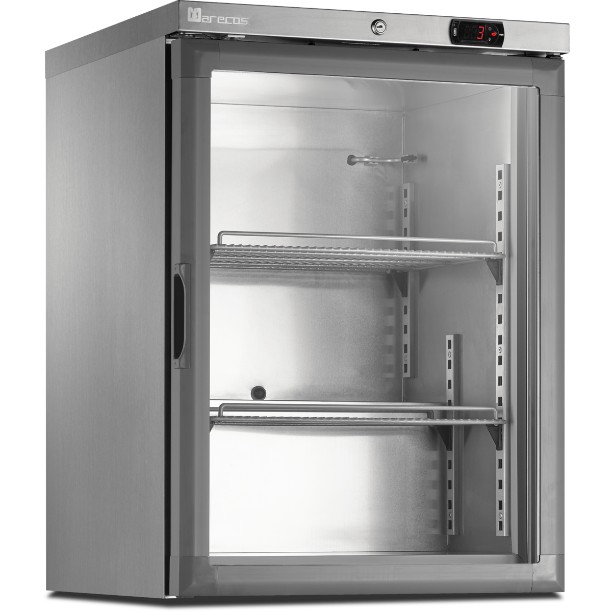 Mini armoire porte vitrée - température négative (-22/-18°C) - Extérieur inox - Volume : 115L, - ACE-150-CS-A-PV - CODIGEL