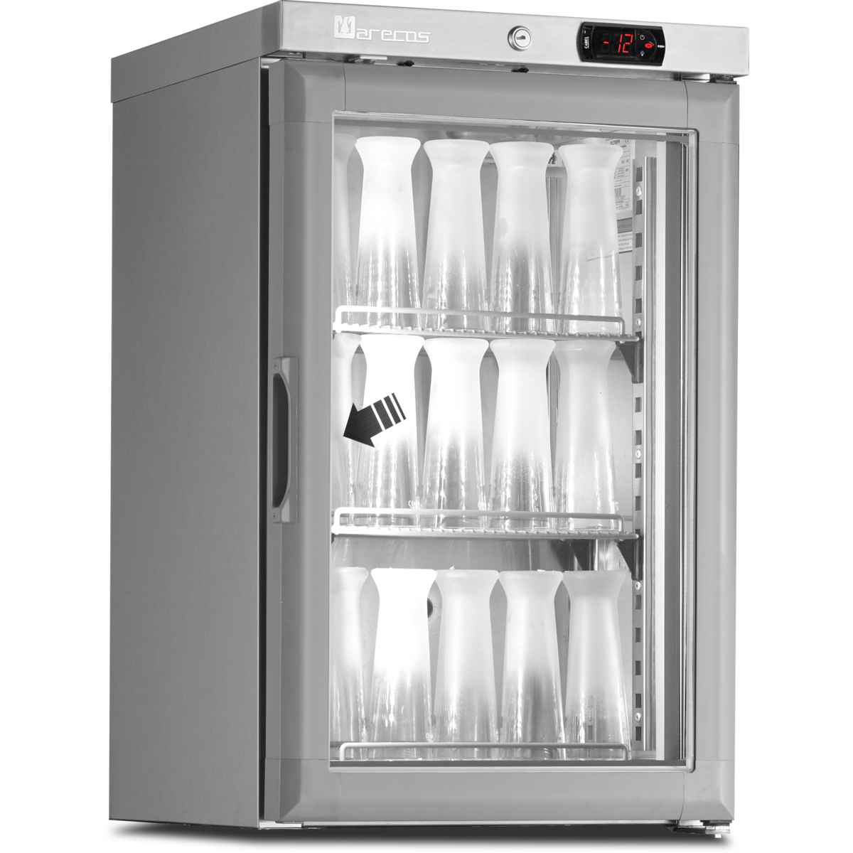 Givreur à verre - température négative (-10/-14°C) - extérieur inox - Volume : 50L - ACE-66-CS-A-PV - CODIGEL