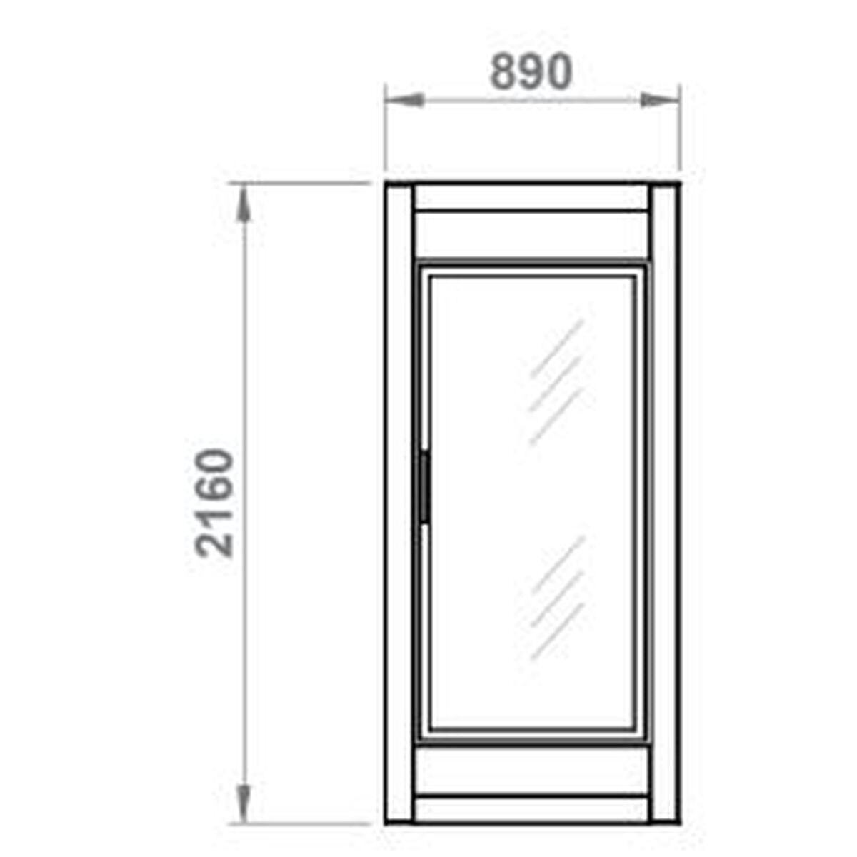 Armoire Froide Démontable positive 1 porte vitrée - AFD-1R-PC - CODIGEL
