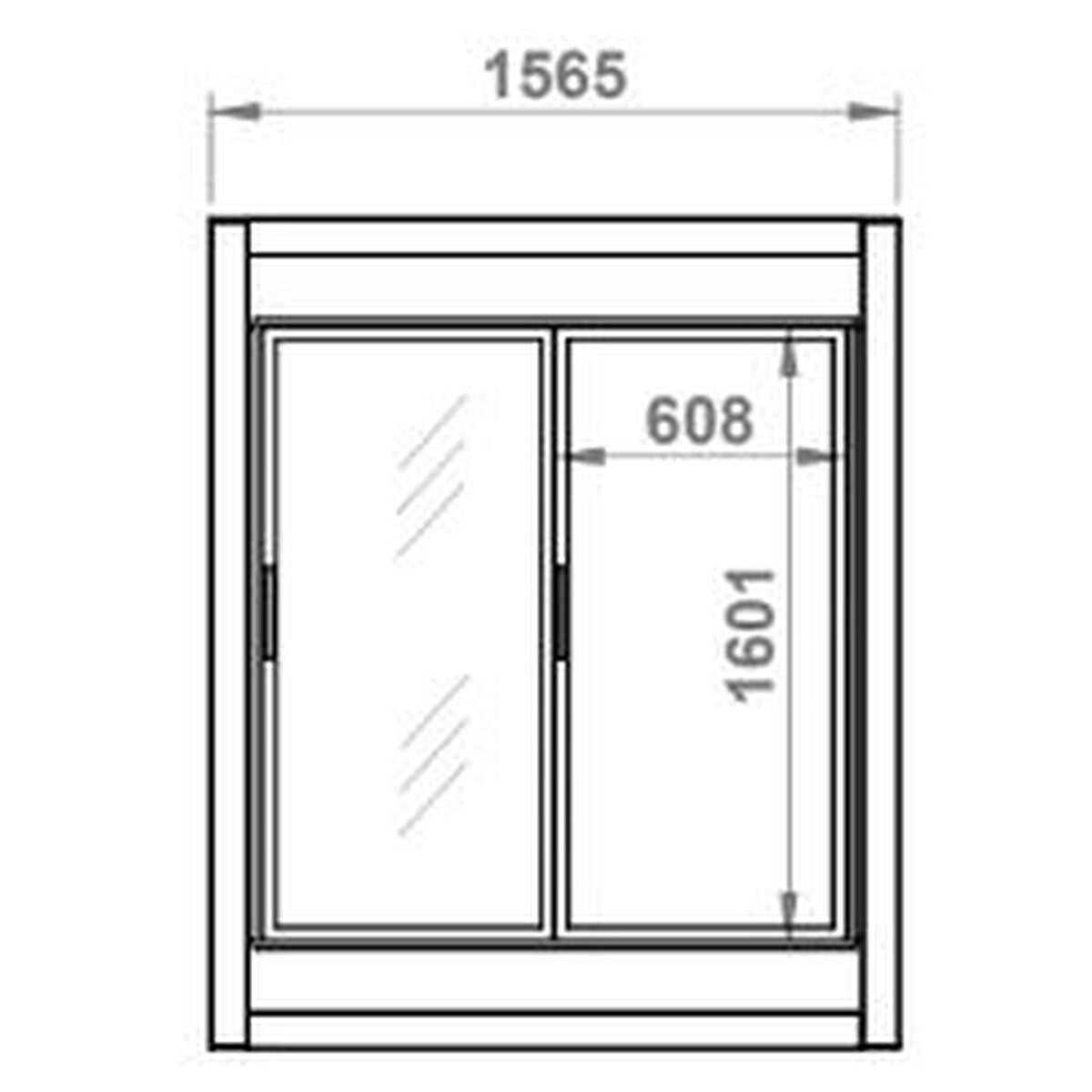 Armoire Froide Démontable positive 2 portes vitrées - AFD-2R-PC - CODIGEL