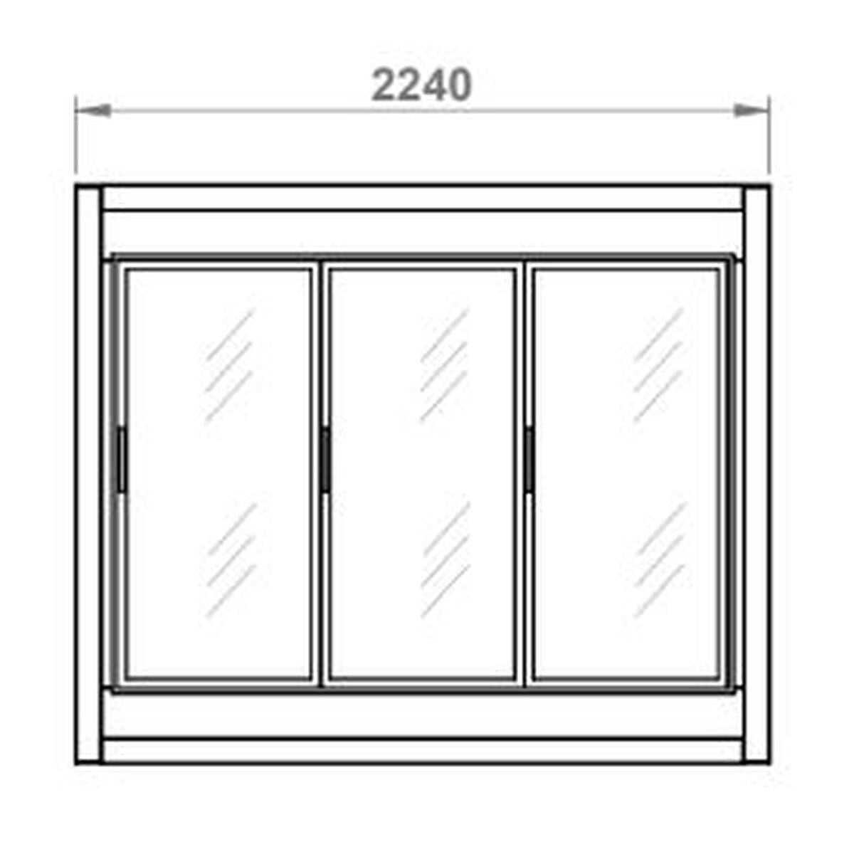 Armoire Froide Démontable négative 3 portes vitrées - AFD-3C-PC - CODIGEL