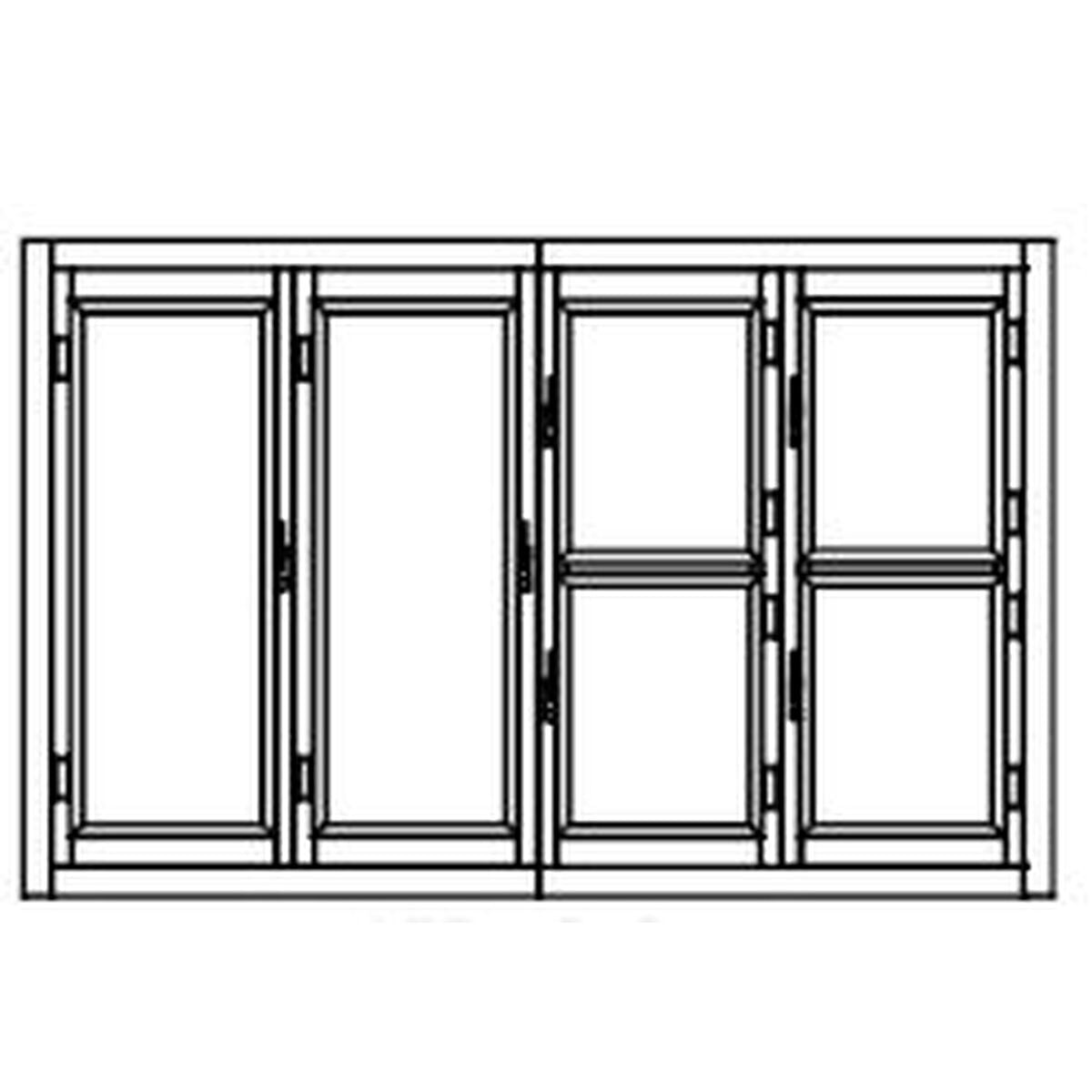 Armoire Froide Démontable positive 2 portes + 4 portillons - AFD-4R-C - CODIGEL