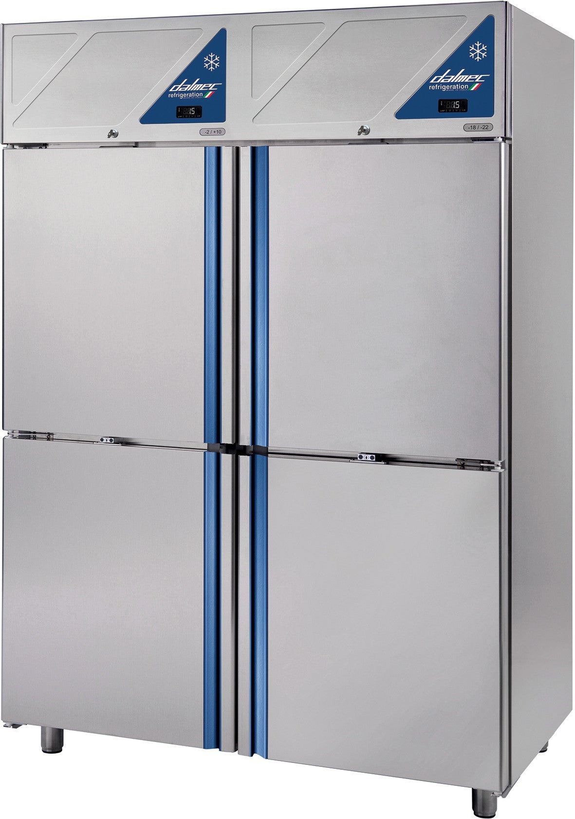 Armoire réfrigérée 0/+10 / -18/-22 - 4 portillons - 1400 L - Avec groupe logé - DA1404PN-3 - Dalmec