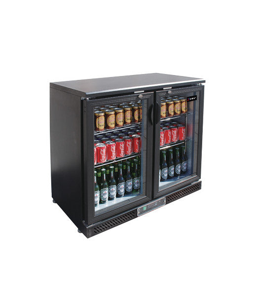 ARRIERE BAR - 2 PORTES BATTANTES - AVEC PORTES VITREES - 146 L