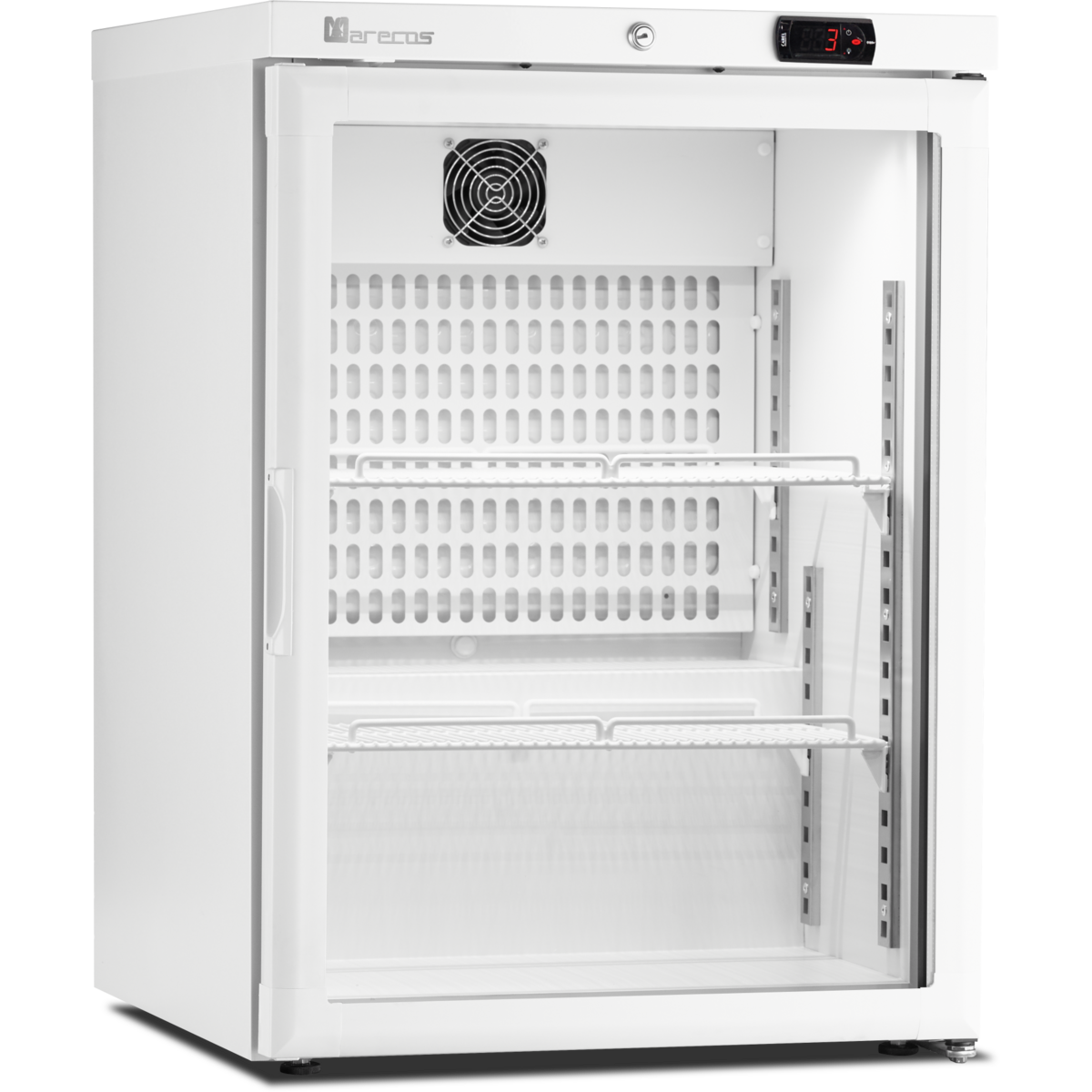 Mini armoire porte vitrée - température positive (+1/+8°C) - Extérieur blanc - Volume : 122L - ARV-150-CS-PV - CODIGEL