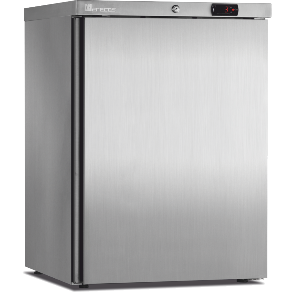 Mini armoire porte pleine - température positive (+1/+8°C) - Extérieur inox - Volume : 122L, - ARV-150-CS-TA-PO - CODIGEL