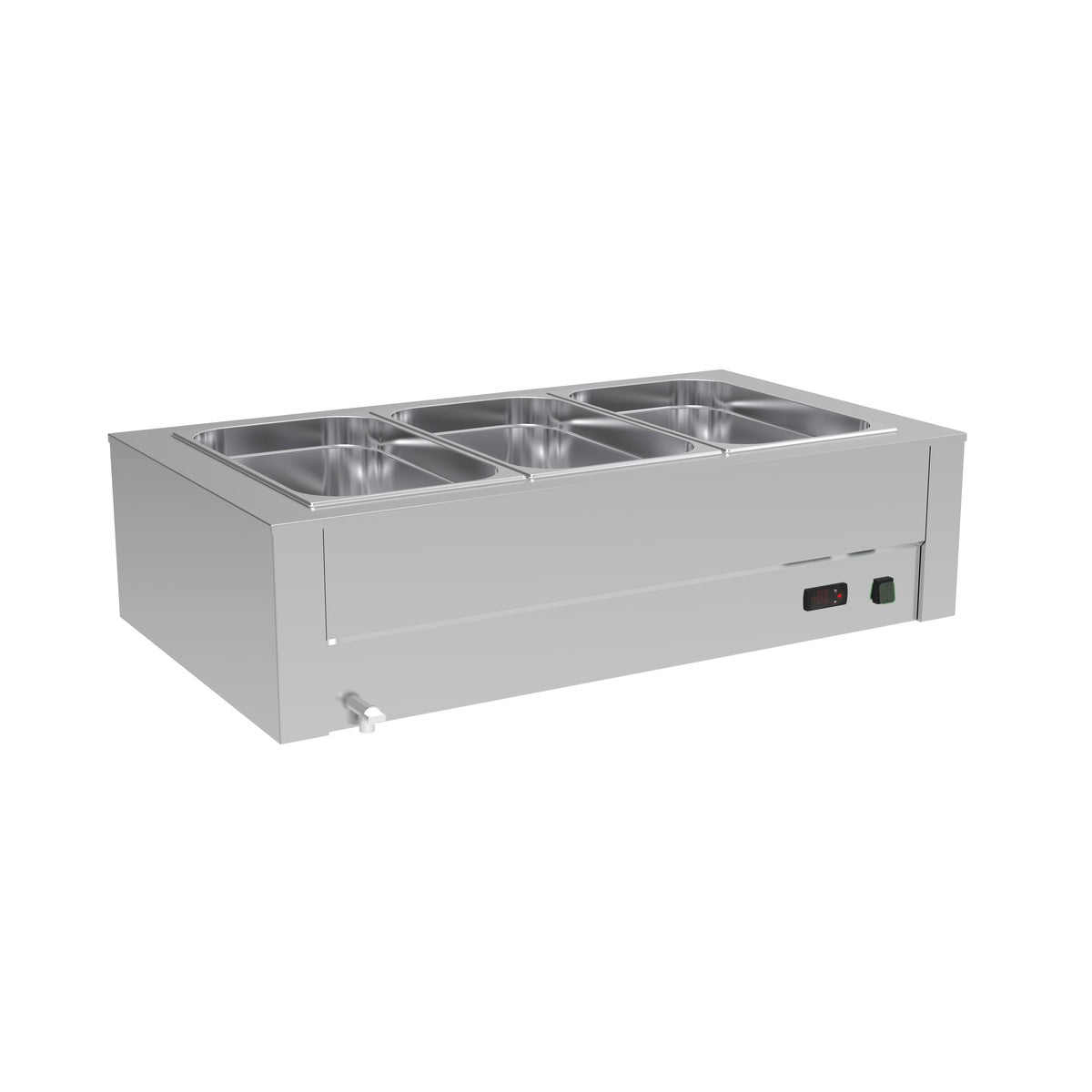 Bain-marie de table à eau - BMMH-3GN - CODIGEL