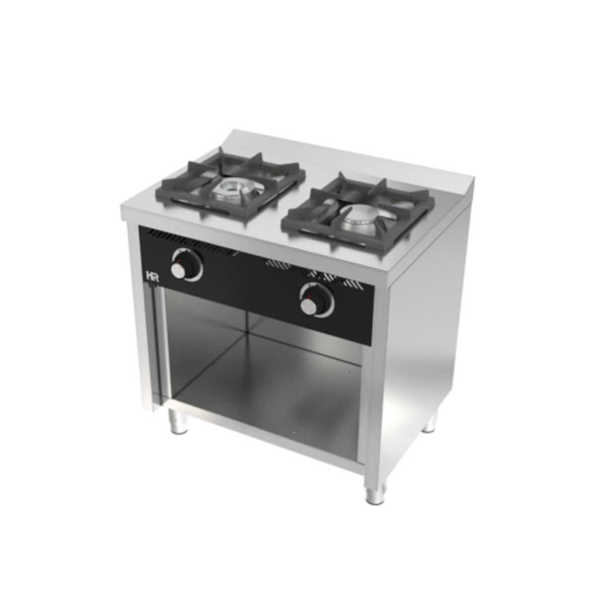 Fourneau 2 feux vifs s/600 sur placard - C2F600E - CODIGEL