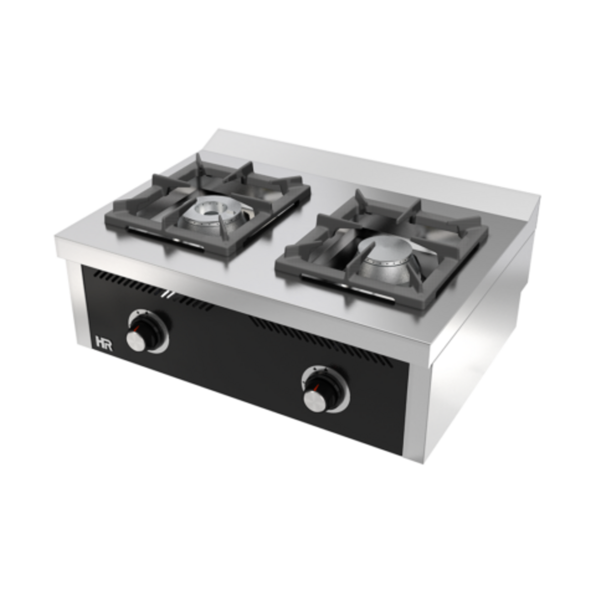 Fourneau 2 feux vifs s/600 á poser - C2F600S - CODIGEL