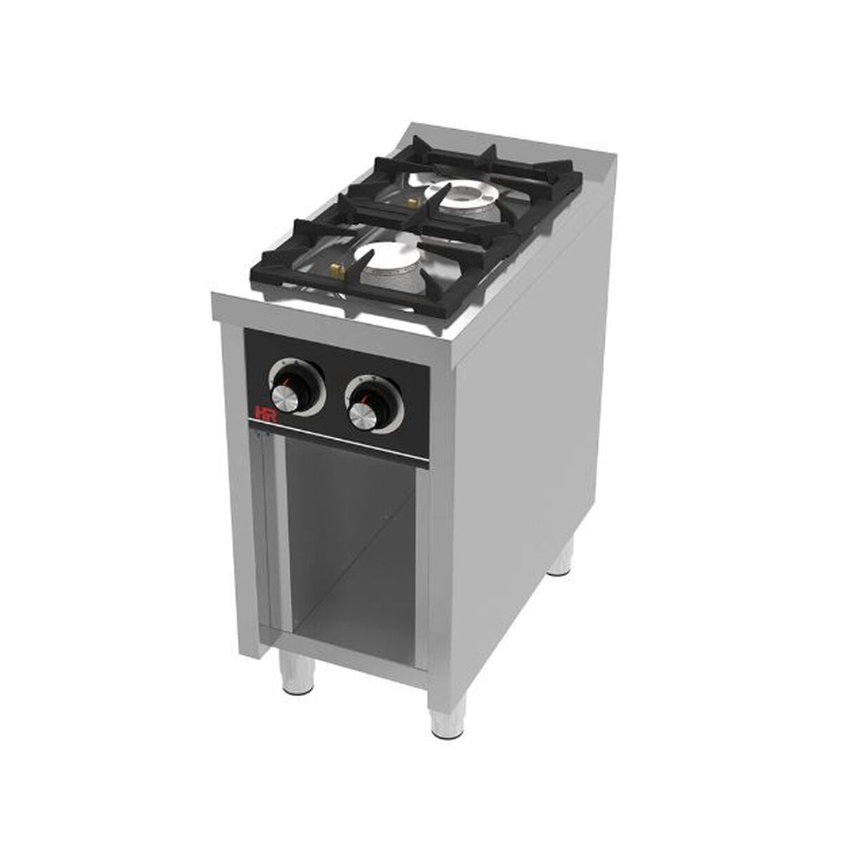 Fourneau 2 feux vifs s/750 sur placard - C2F750E - CODIGEL