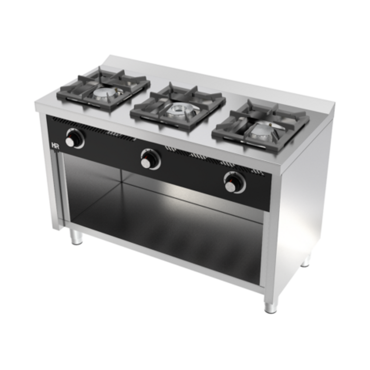 Fourneau 3 feux s/600 sur placard - C3F600E - CODIGEL