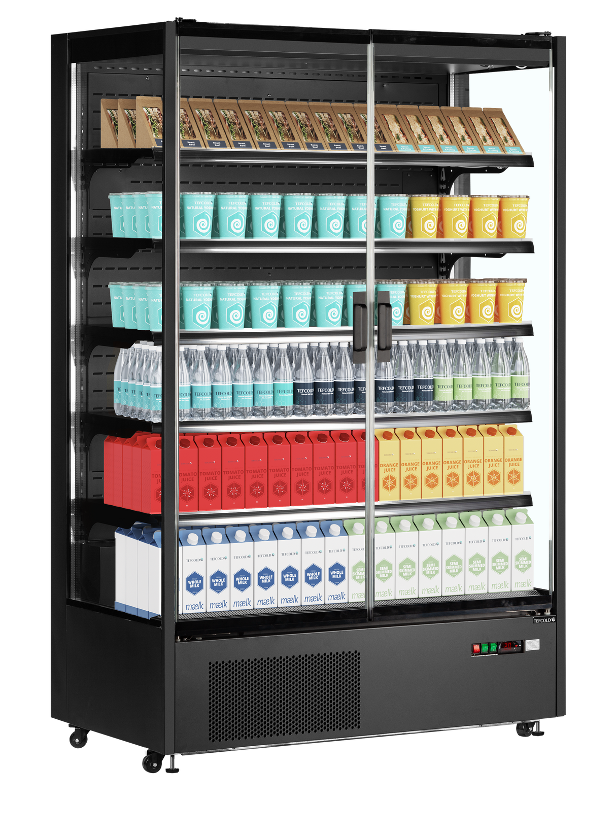 Vitrine réfrigérée pour supermarché - PC1250B - TEFCOLD