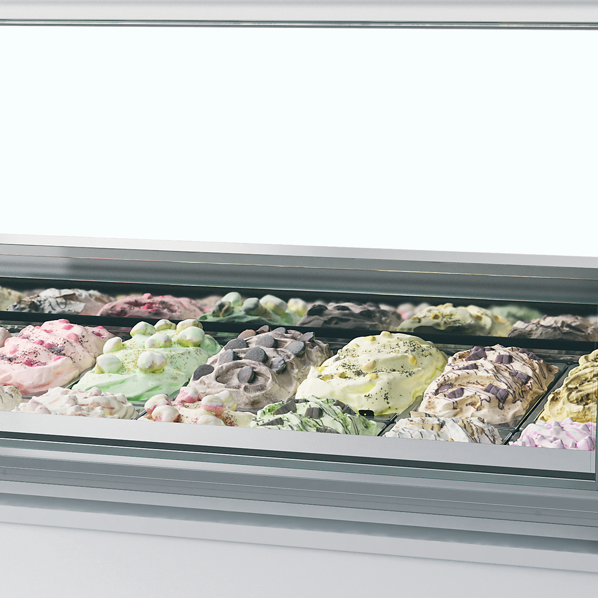 Vitrine ventilée pour glace en bac - MILLENNIUM LX12 - TEFCOLD