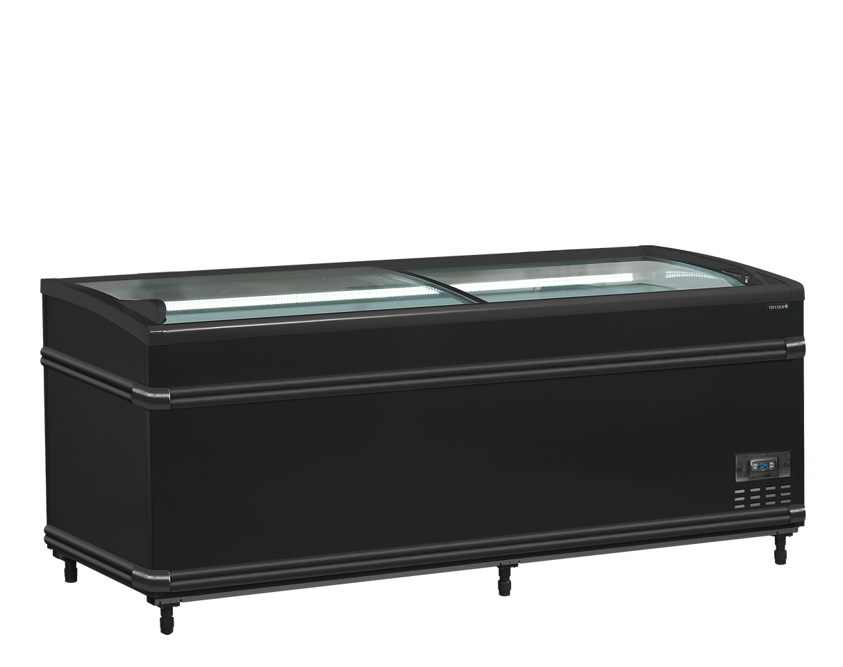 Réfrigérateur / congélateur de supermarché noir - SFI185B HC-CF VS - TEFCOLD