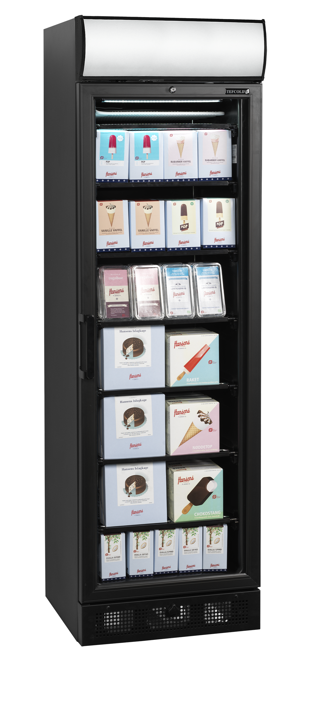 Congélateur vitré noir - UFSC371GCP Black - TEFCOLD