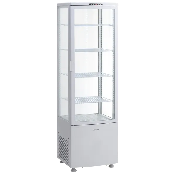 VITRINE PANORAMIQUE - VERSION BLANCHE - 208 L
